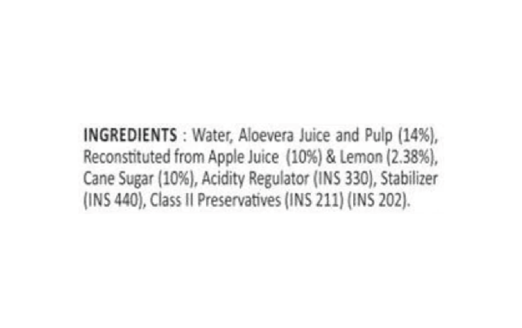 AloFrut Apple Aloevera + Apple   Plastic Bottle  1 litre